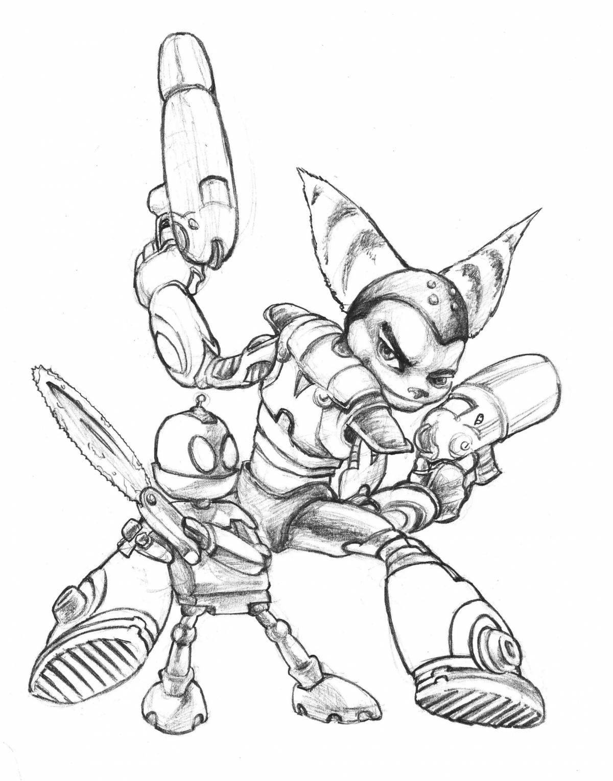 Incredible ratchet and clank coloring book