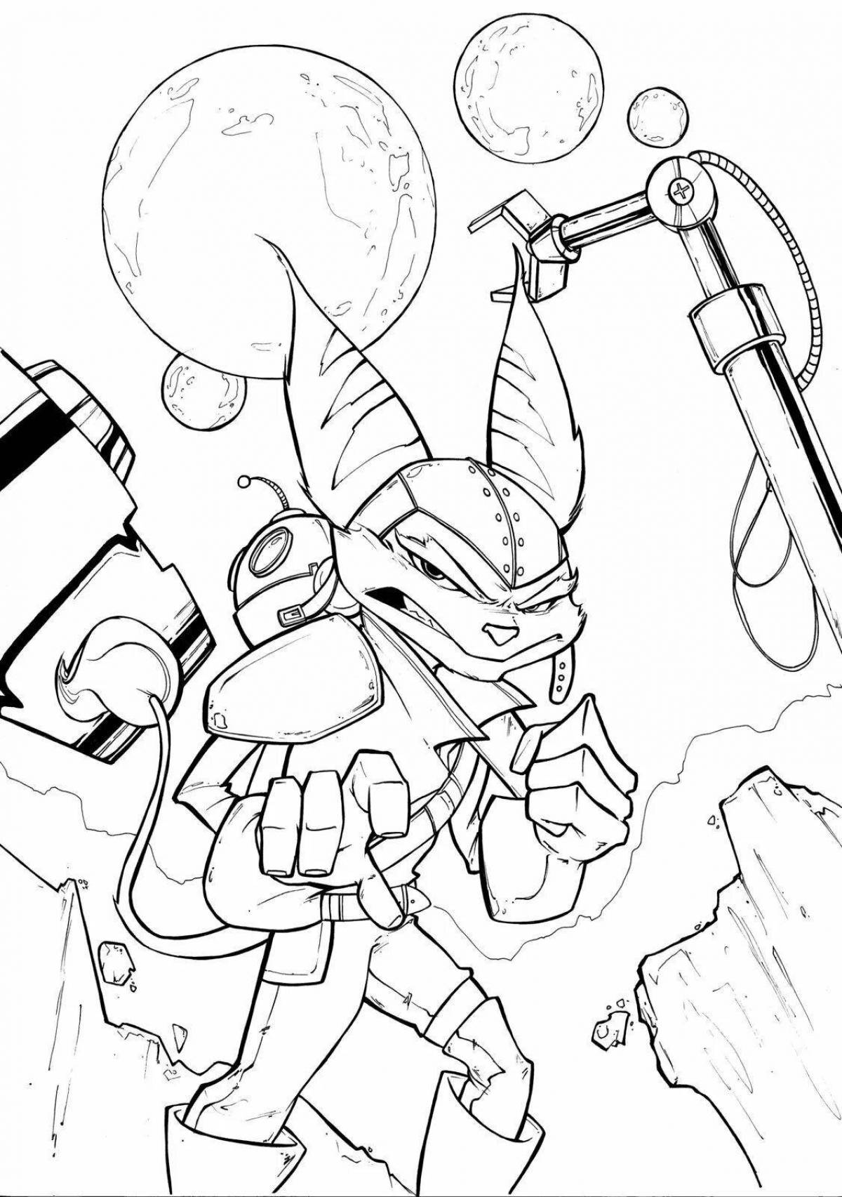 Charming ratchet and clank coloring book