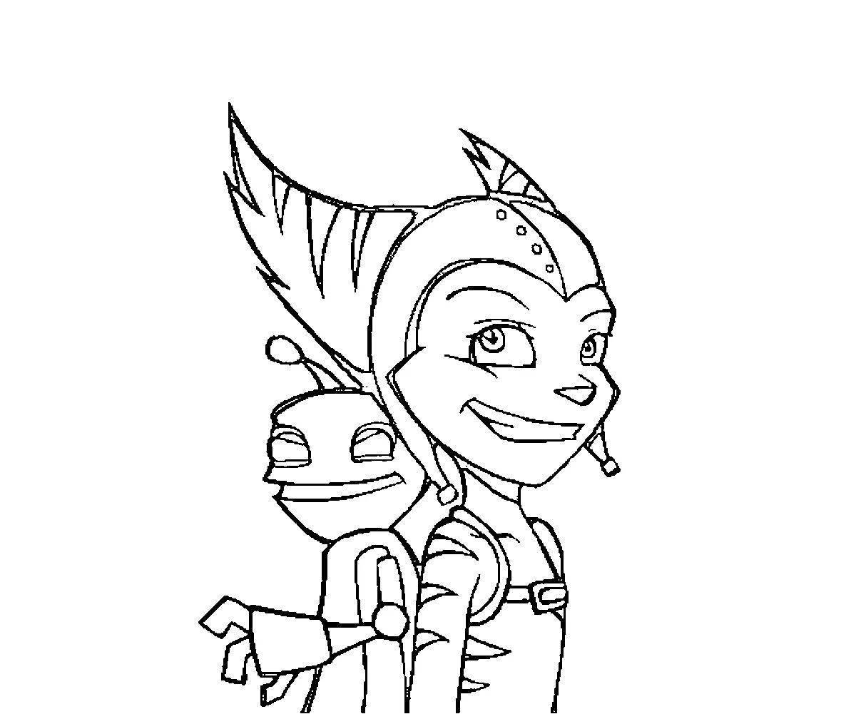 Coloring live ratchet and clank
