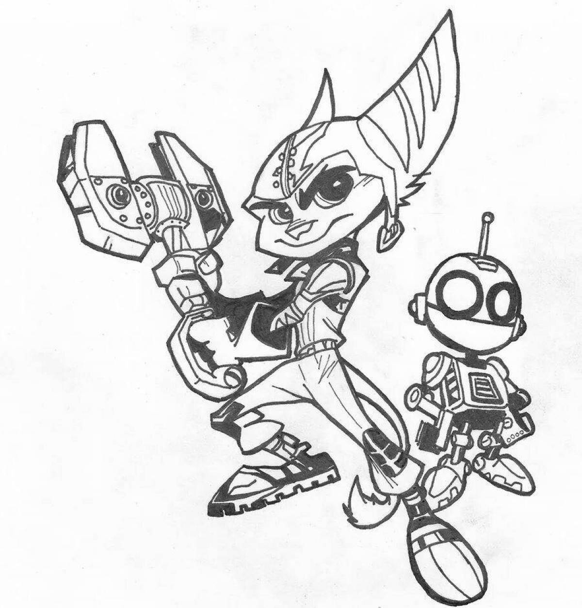 Coloring dynamic ratchet and clank