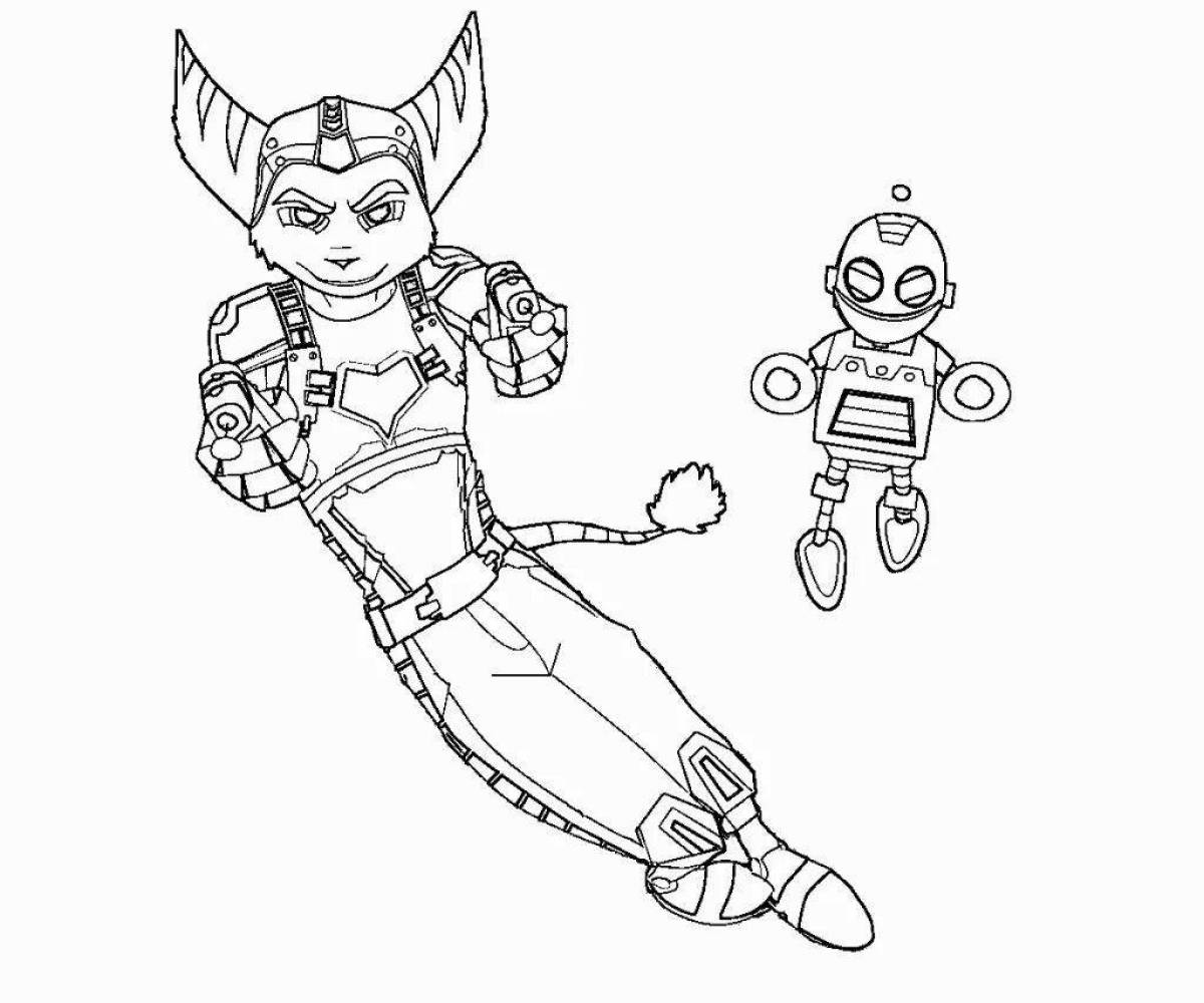 Coloring bold ratchet and clank