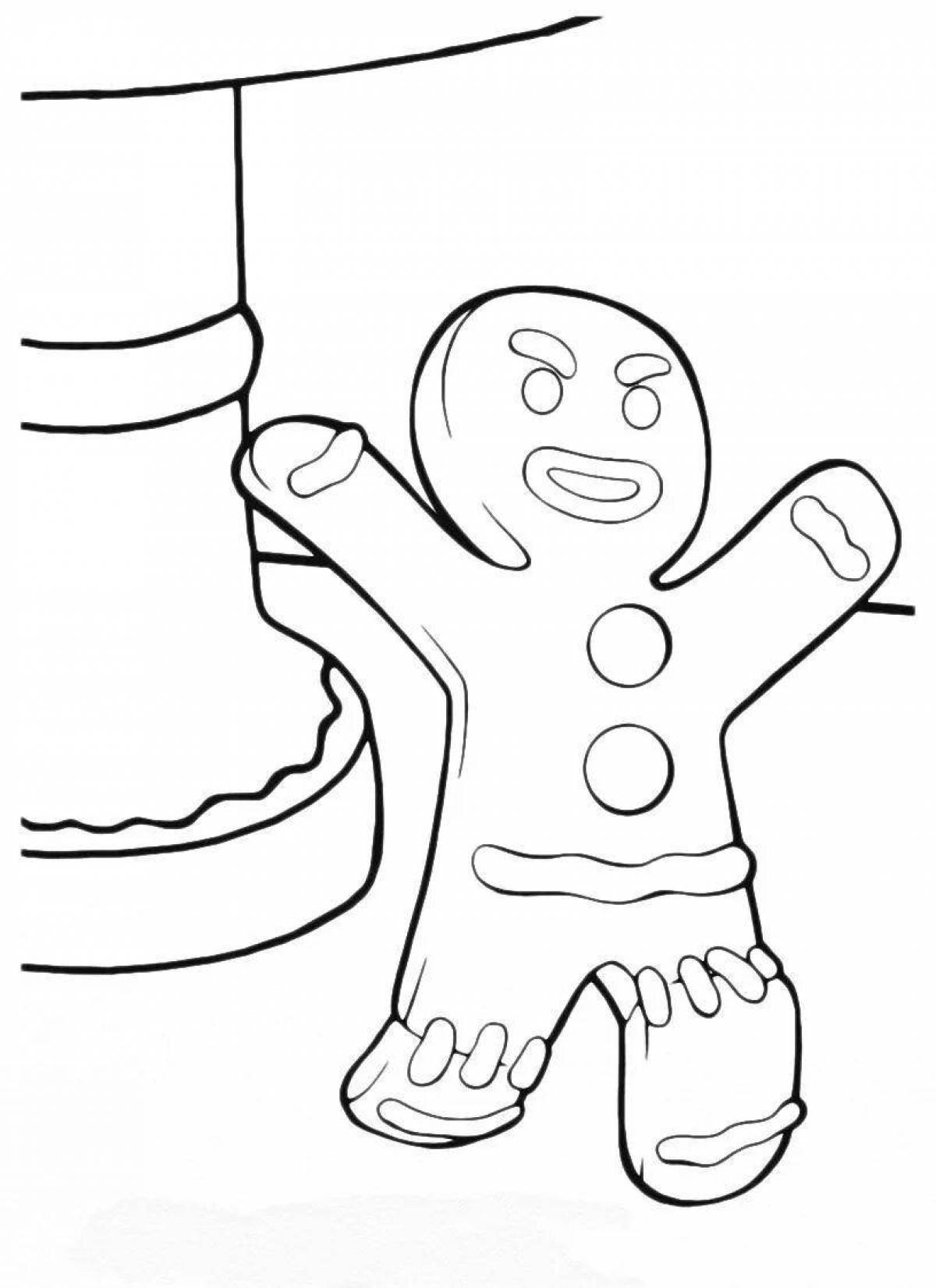 Outstanding shrek cookie coloring page