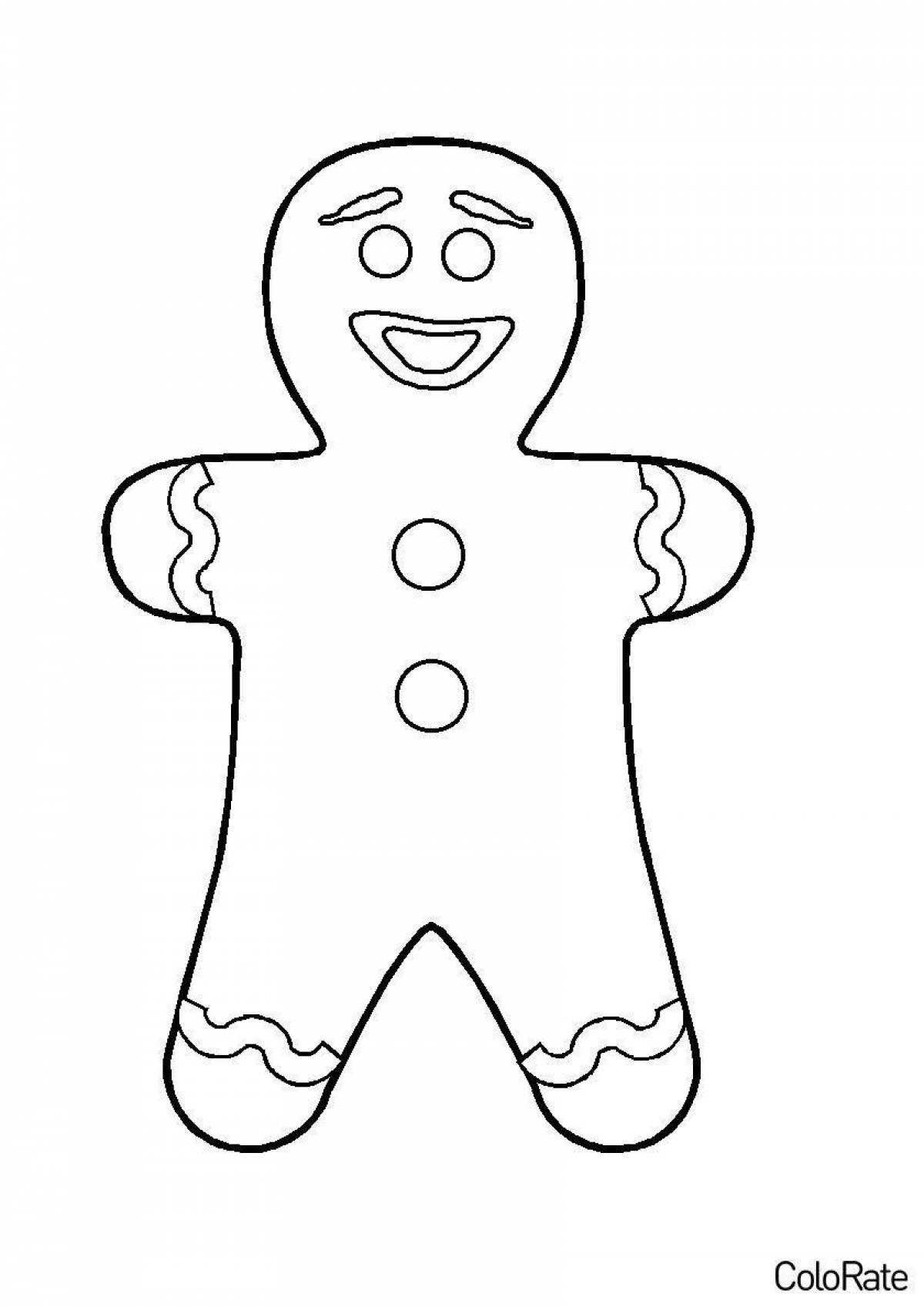 Exquisite shrek cookie coloring page