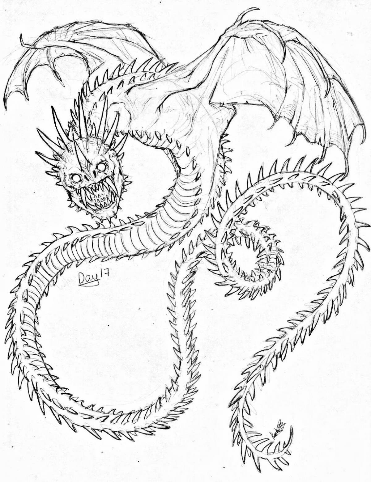 Amazing dragon whisper coloring book
