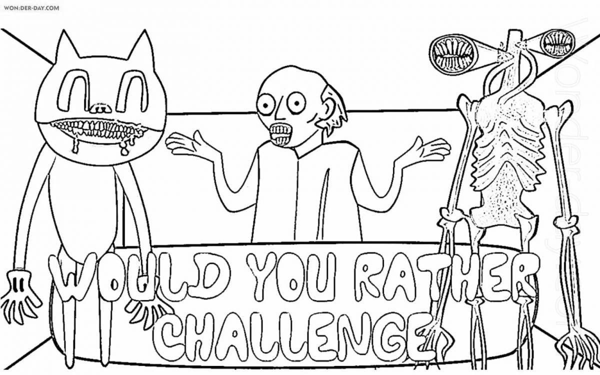 Photo Serene coloring page trevor henderson creations