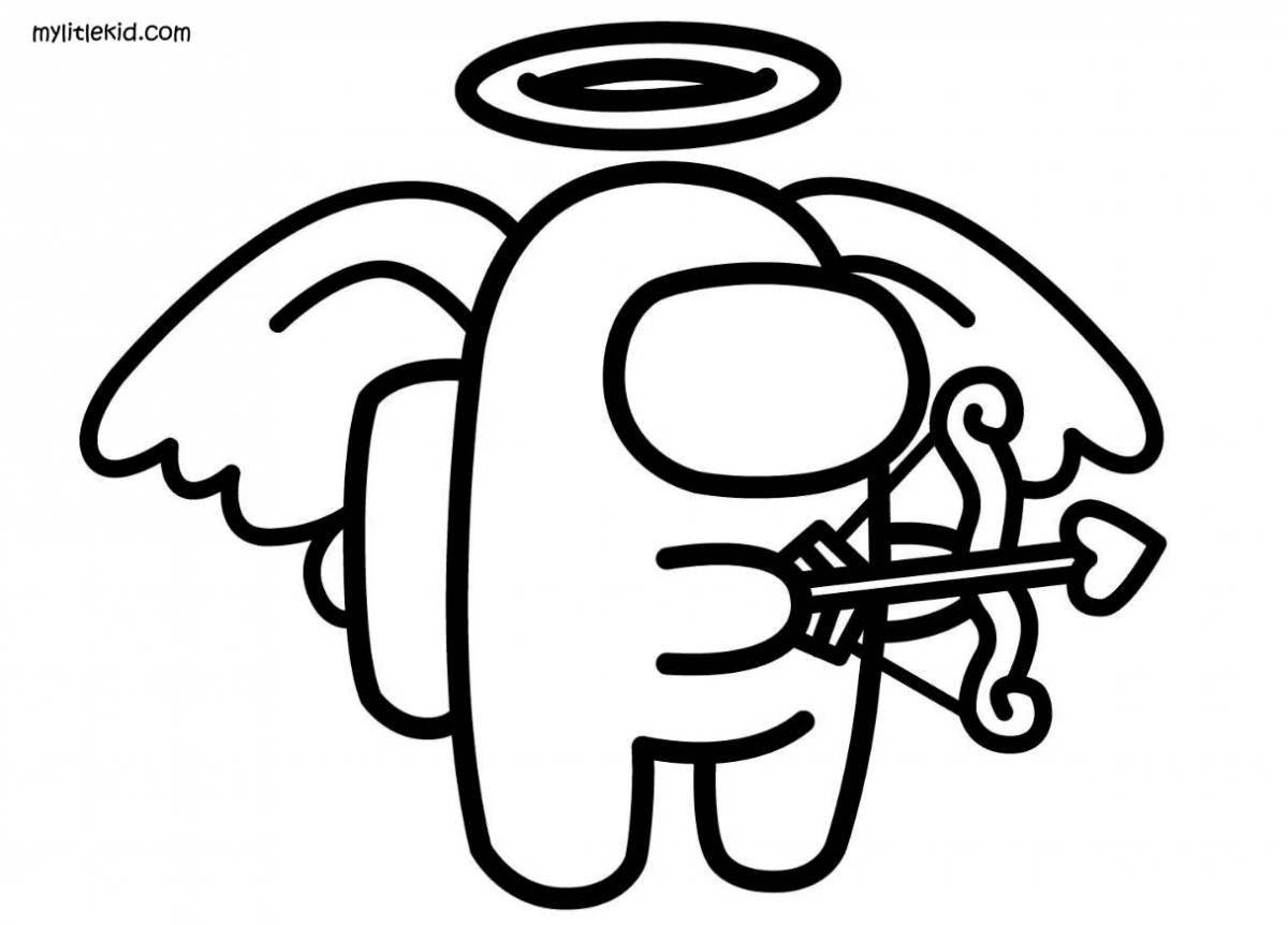 Great angel coloring page