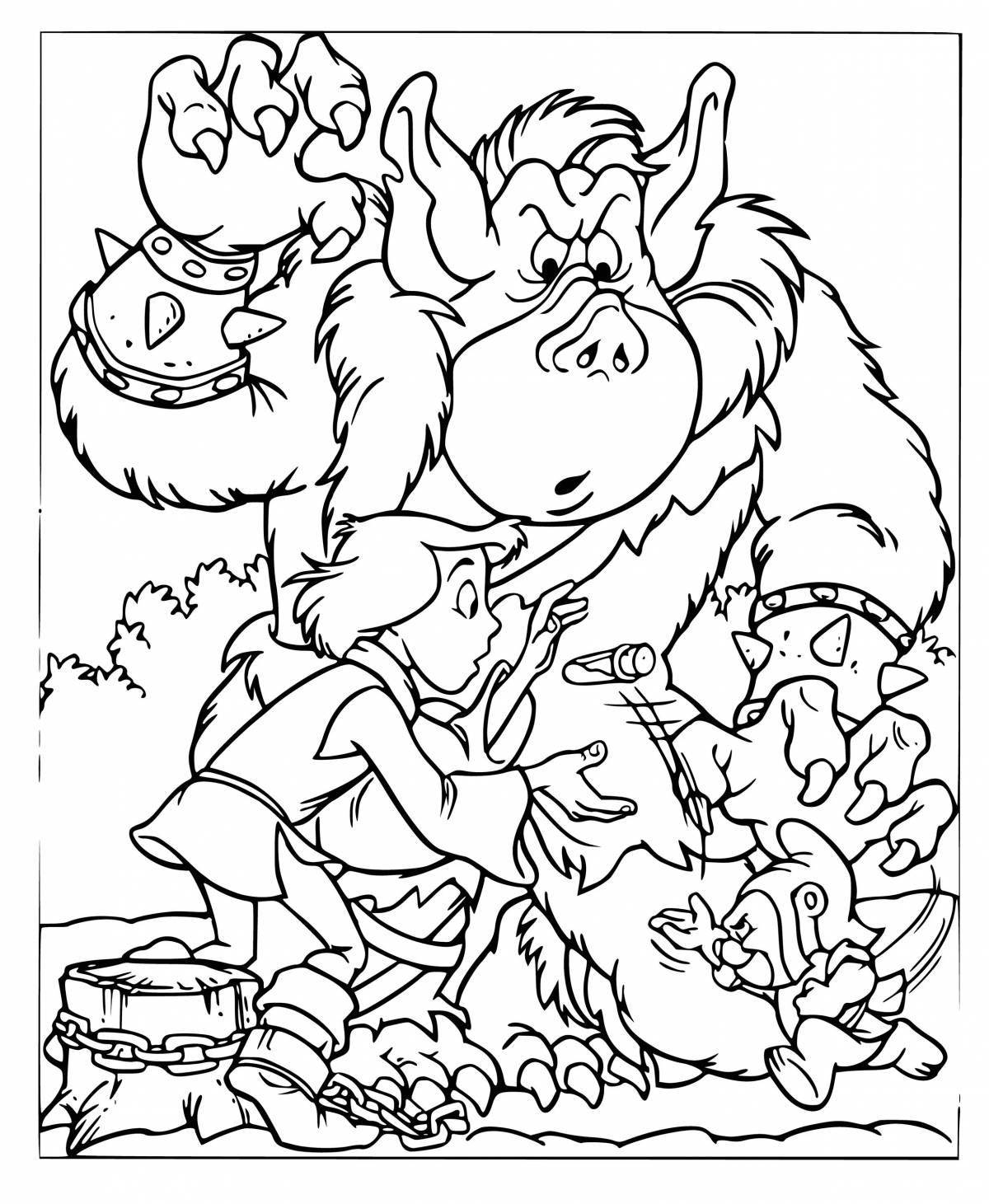 Jolly goblin coloring book for kids