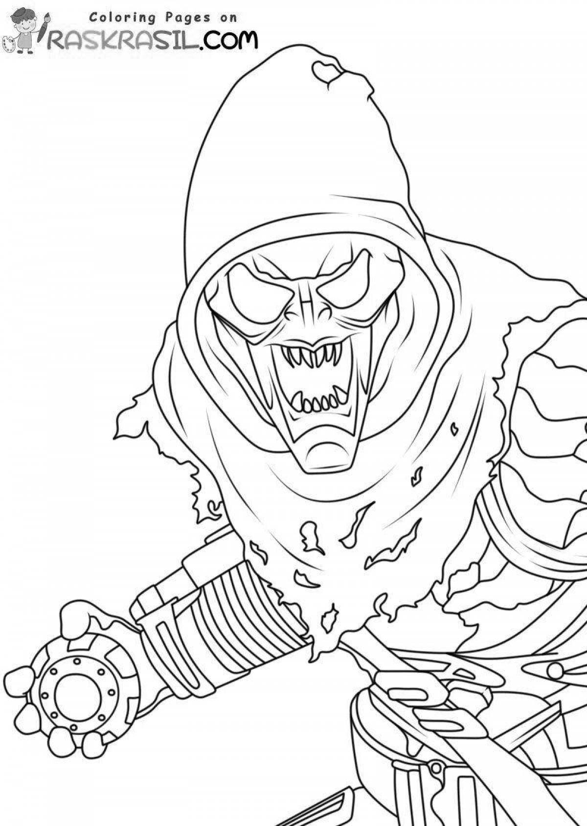 Living goblin coloring book for kids