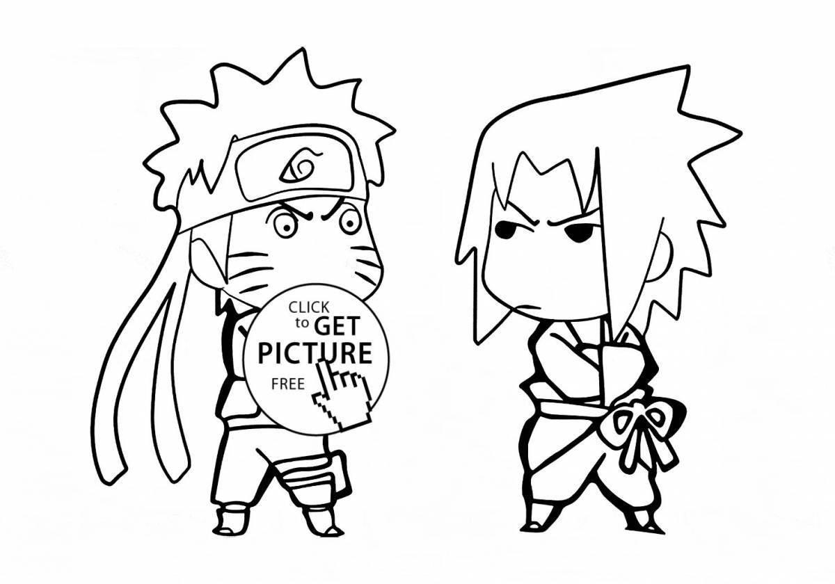 Naruto vs sasuke dynamic coloring