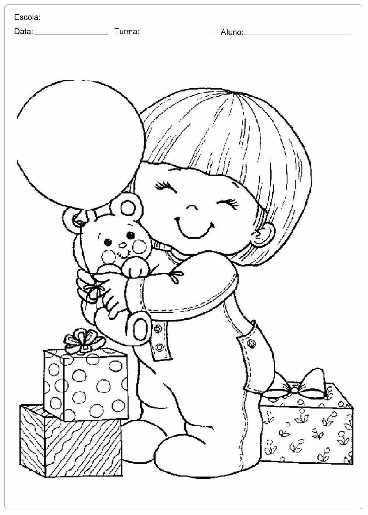 Adorable coloring book for girls gift