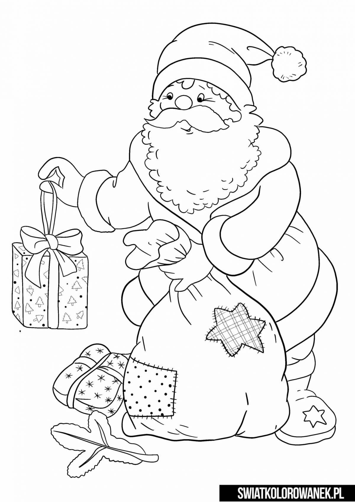 Fairytale coloring book snowman