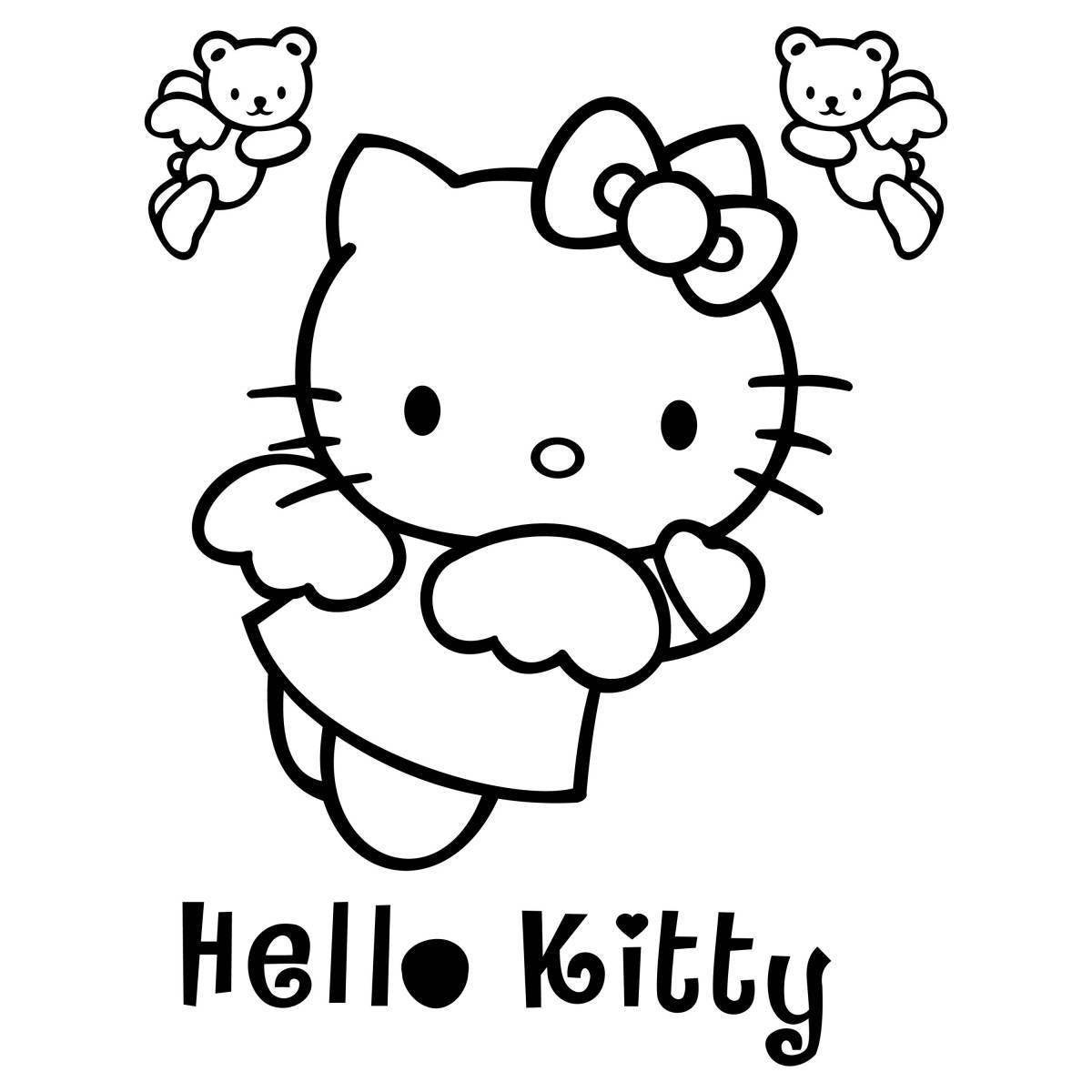 Волшебная раскраска hello kitty kurumi