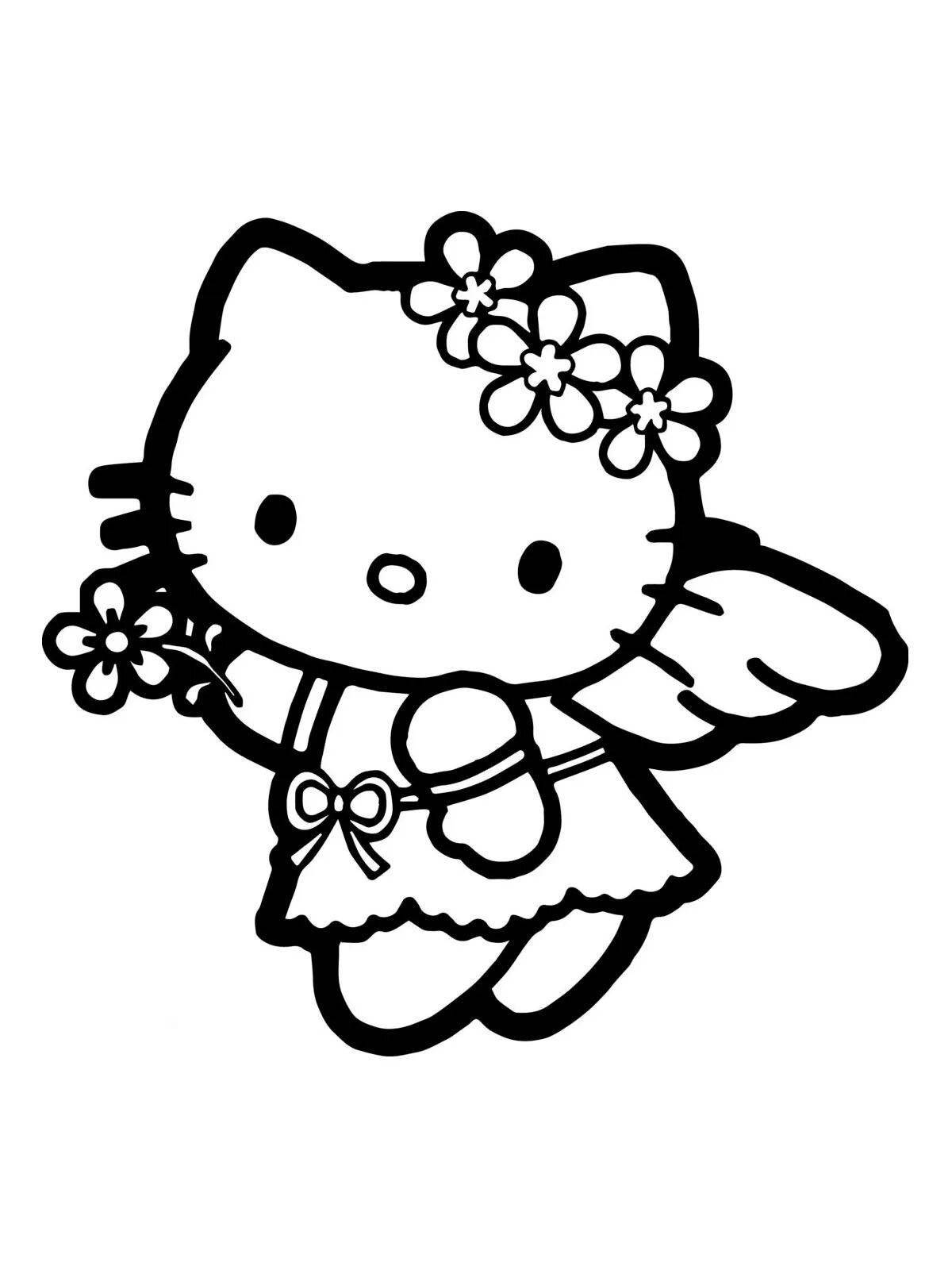 Экстремальная раскраска hello kitty kurumi