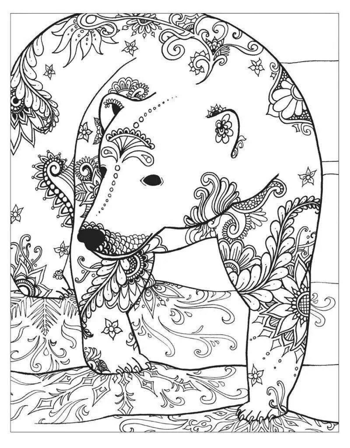 Sublime coloring page adult winter