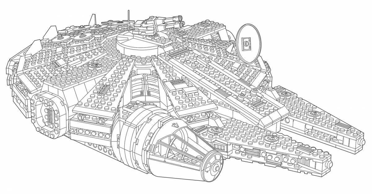 Radiant coloring page star wars ships