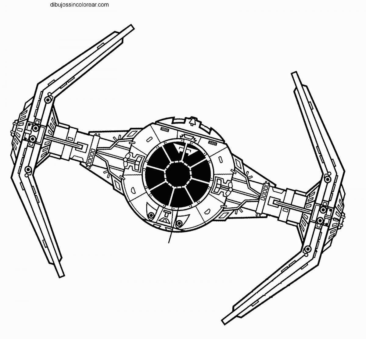 Раскраски корабли, Раскраска корабли из звездный войн Звездные войны.