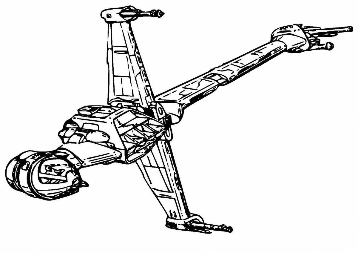 Coloring book grandeur star wars ships