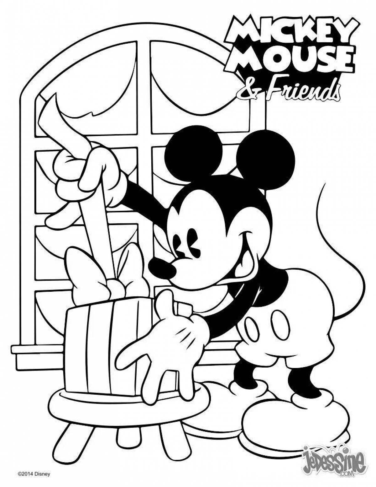 Magic Mickey Mouse Christmas coloring book
