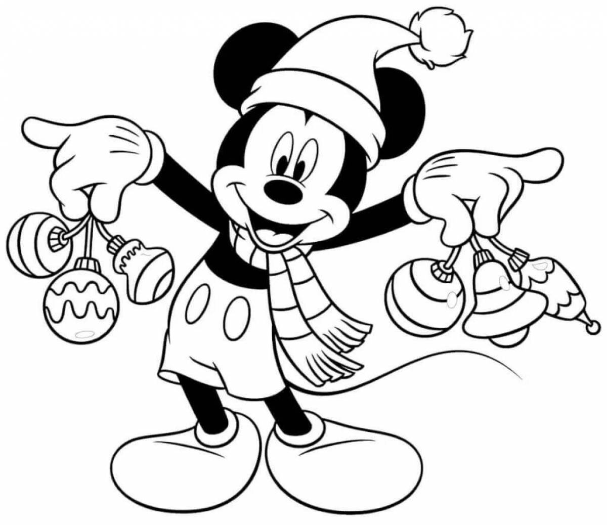 Amazing Mickey Mouse Christmas coloring book