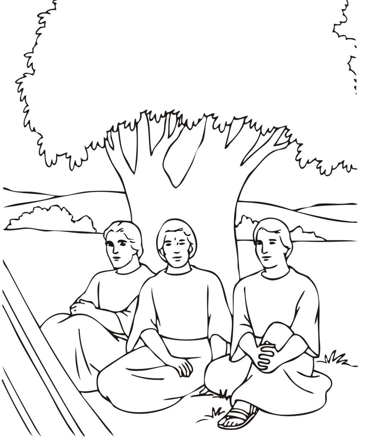 Great trinity coloring book for kids
