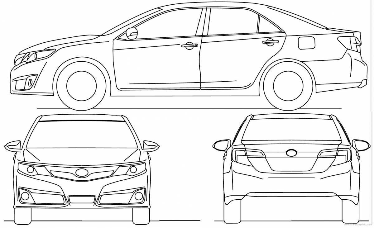 Coloring camry 3 5