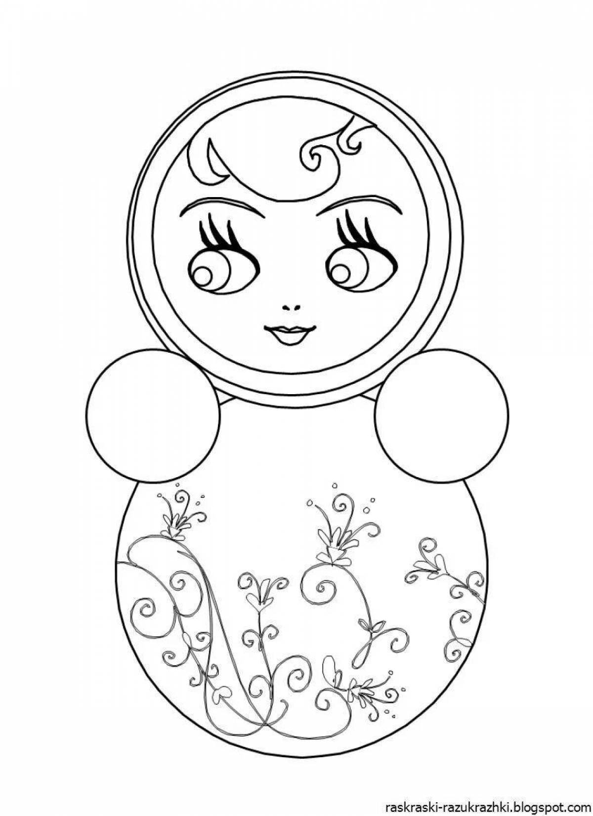 Color-bright tumbler coloring page для детей