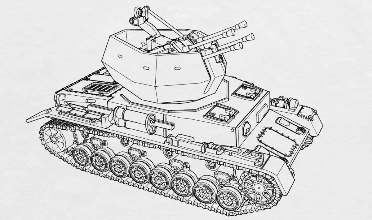 Раскраска танк ms 1