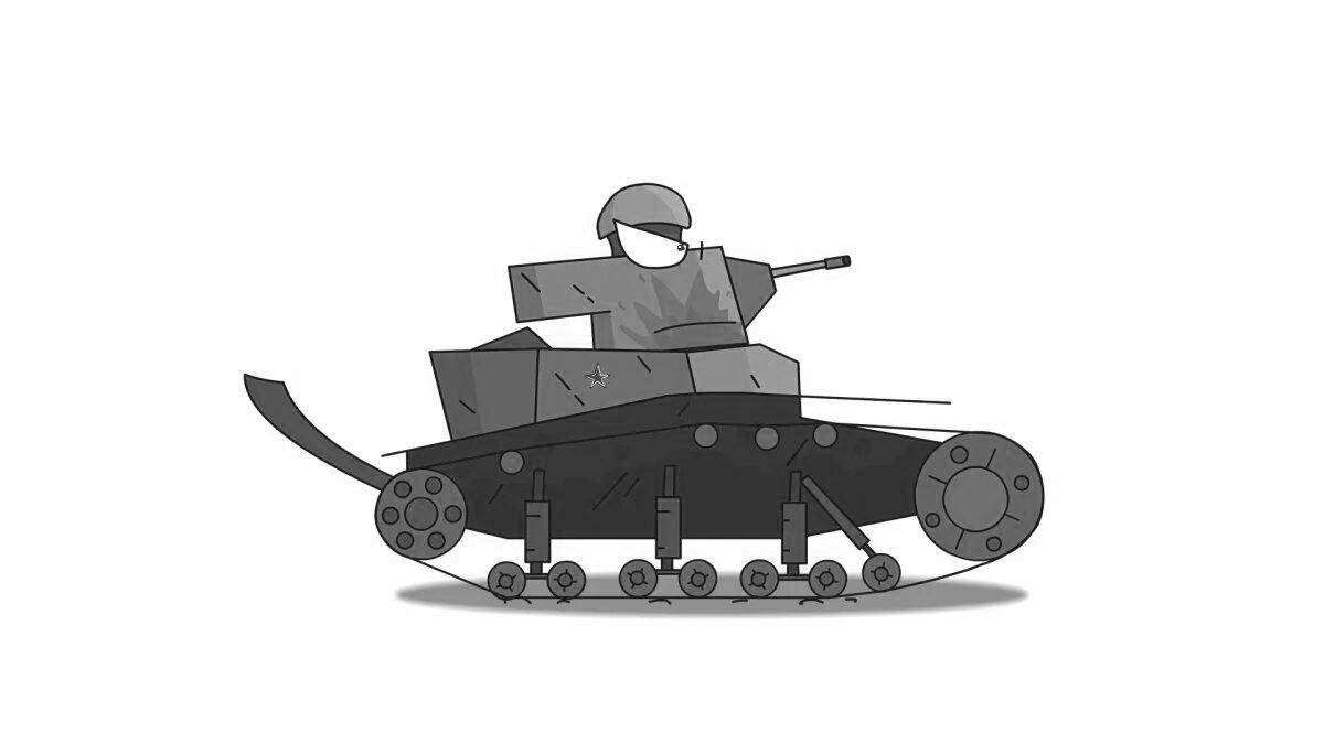 Захватывающий танк ms 1 раскраска