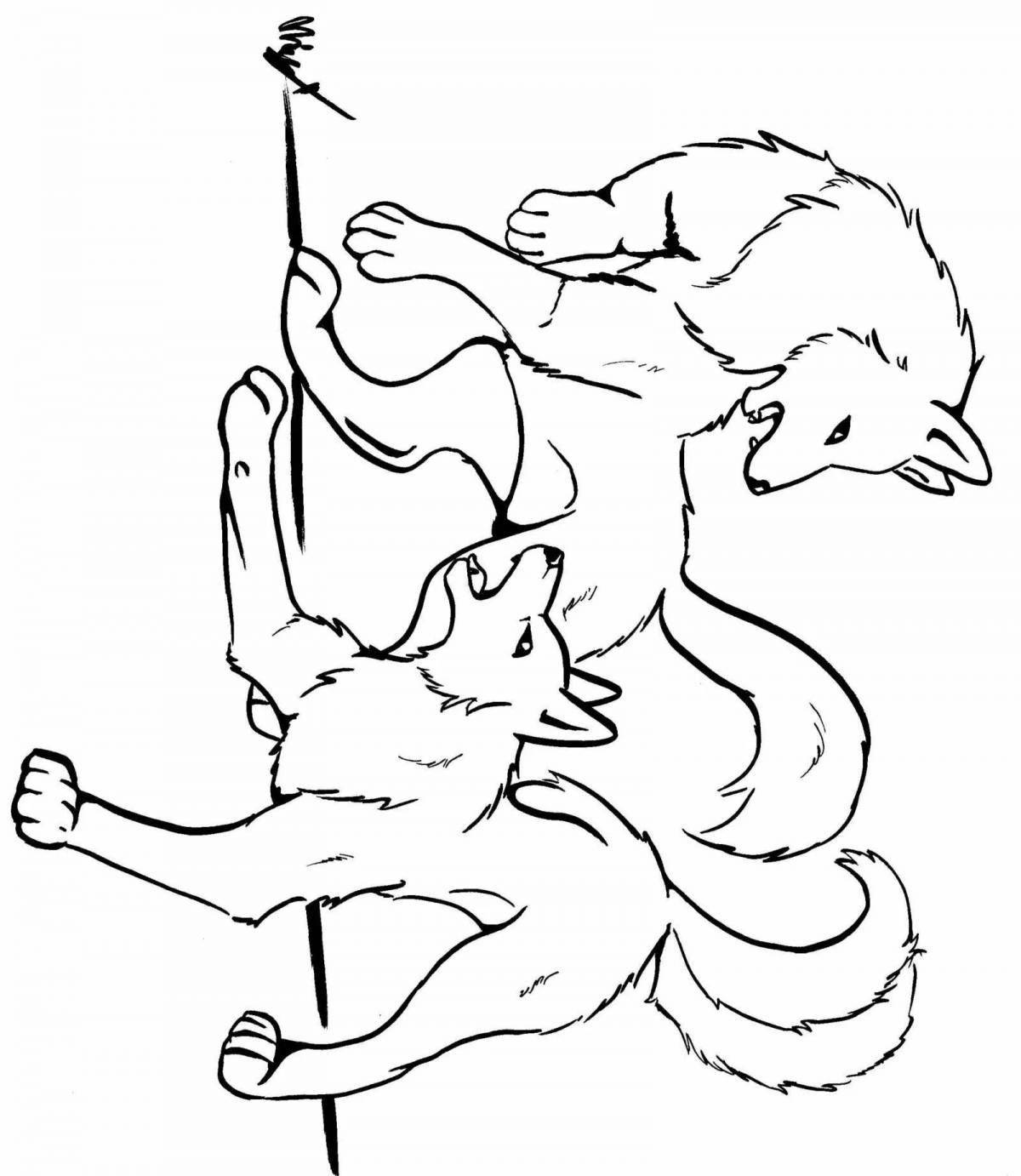 Courageous warrior cats coloring page