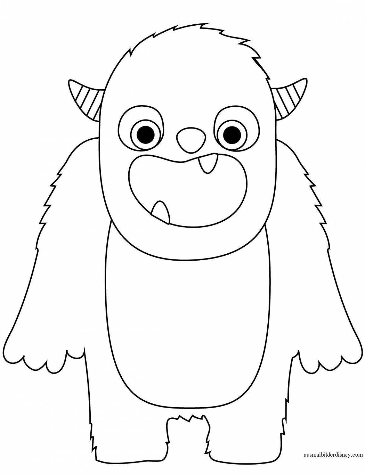 Exotic coloring pages monsters around the princess