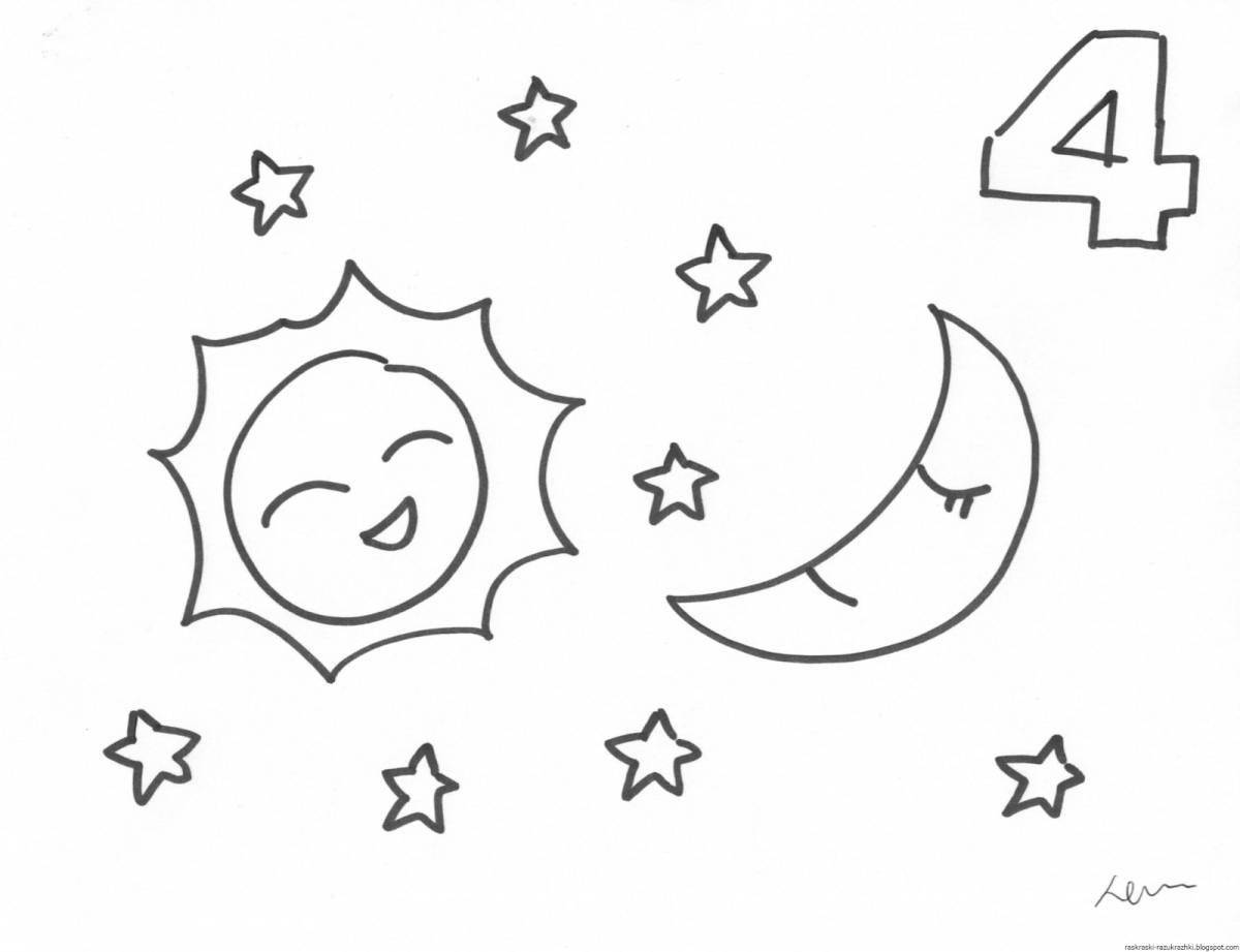 Photo Great night coloring book for kids