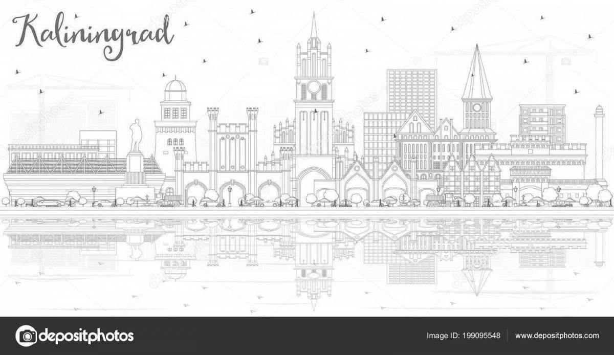 Coloring page playful rostov-on-don