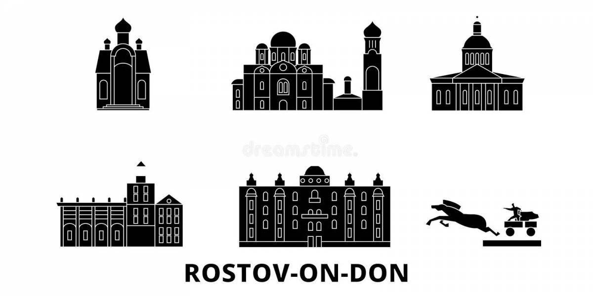 Coloring page magnificent rostov-on-don