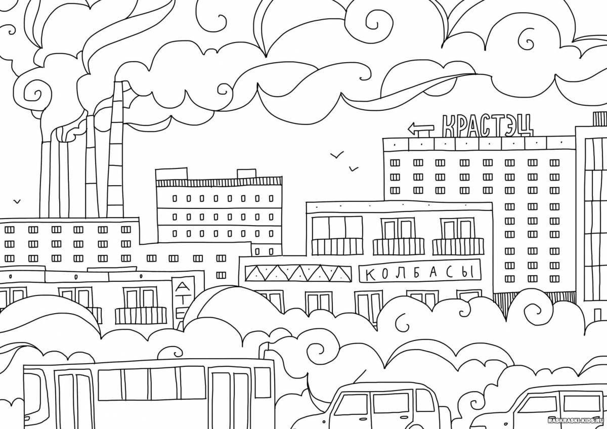Coloring page dazzling rostov-on-don