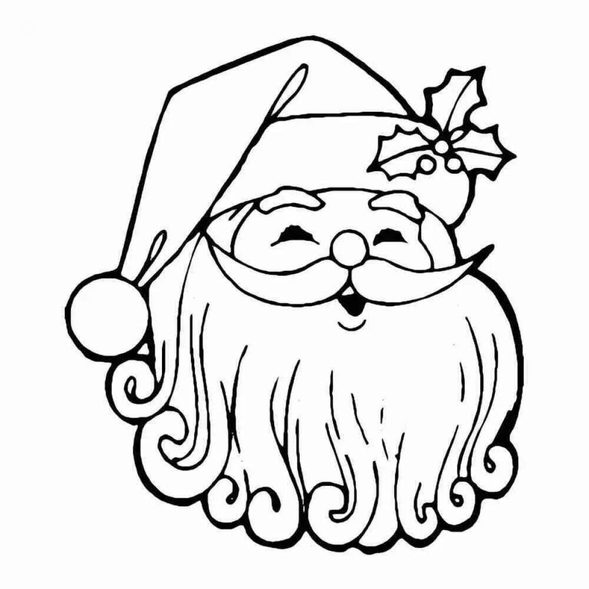 Santa claus bright coloring page