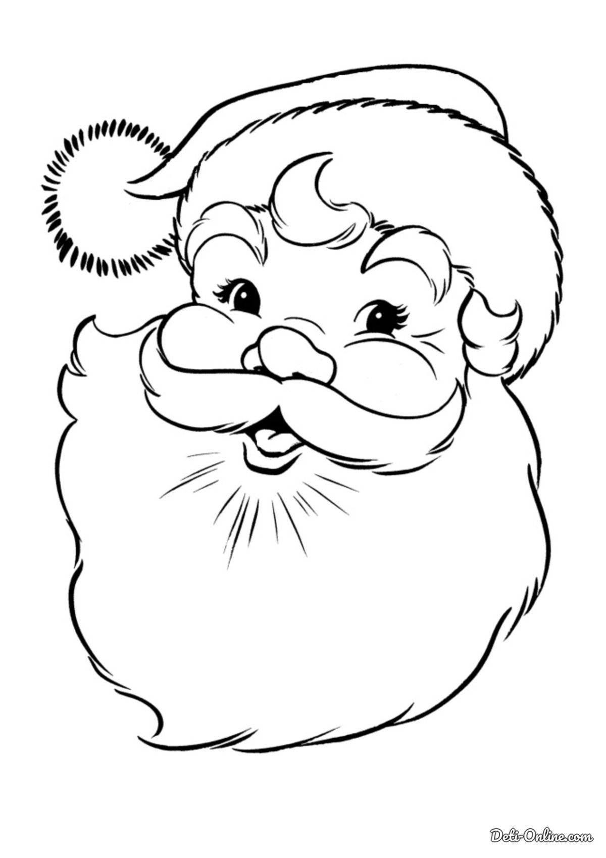 Simple coloring of santa claus