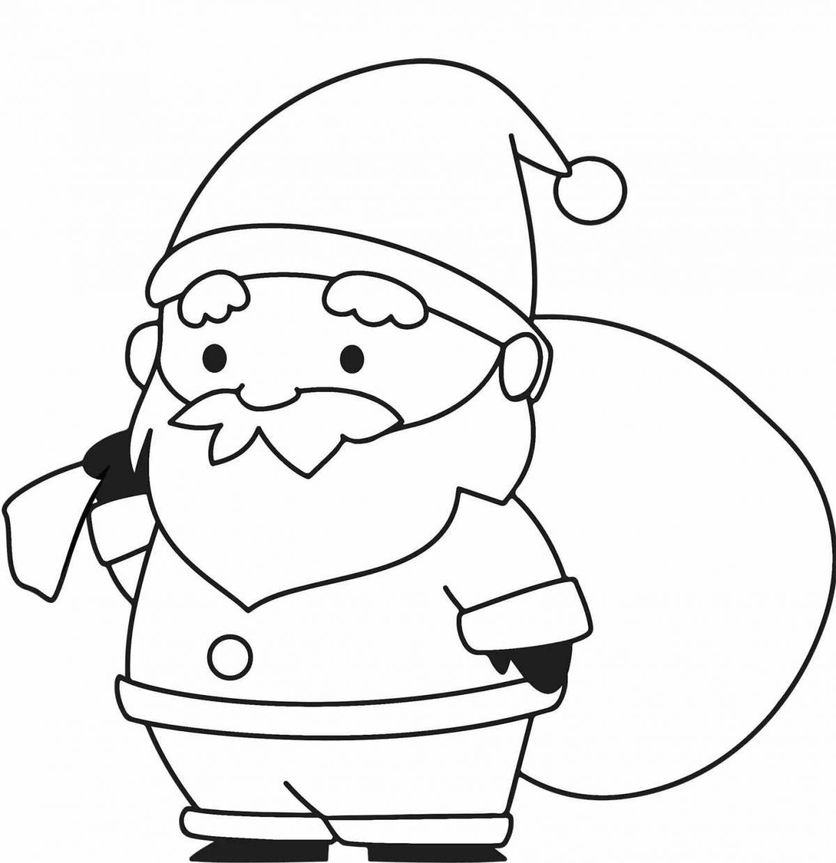 Santa claus funny coloring book