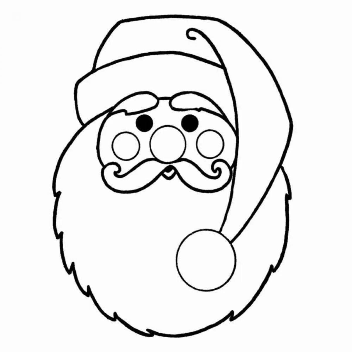 Coloring page quirky santa claus