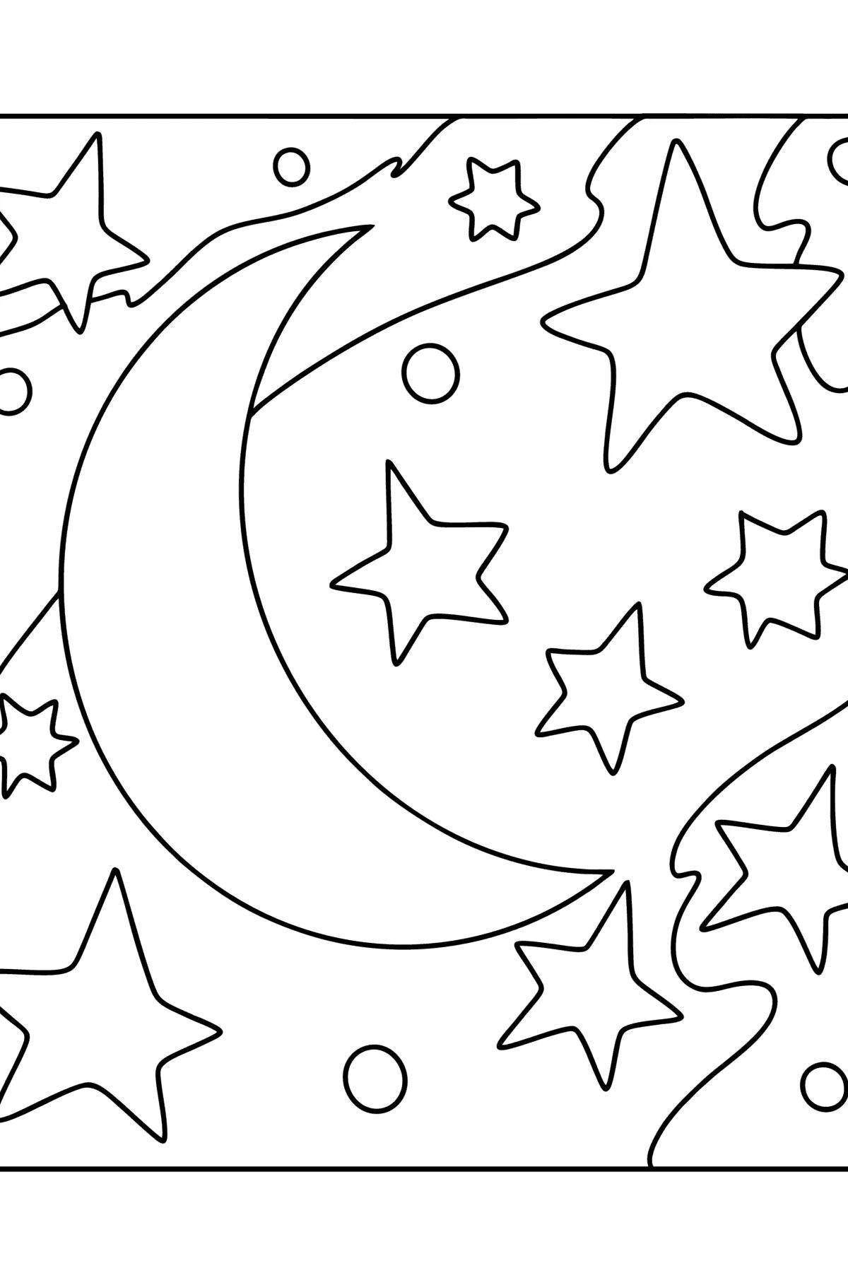 Moon and stars #5