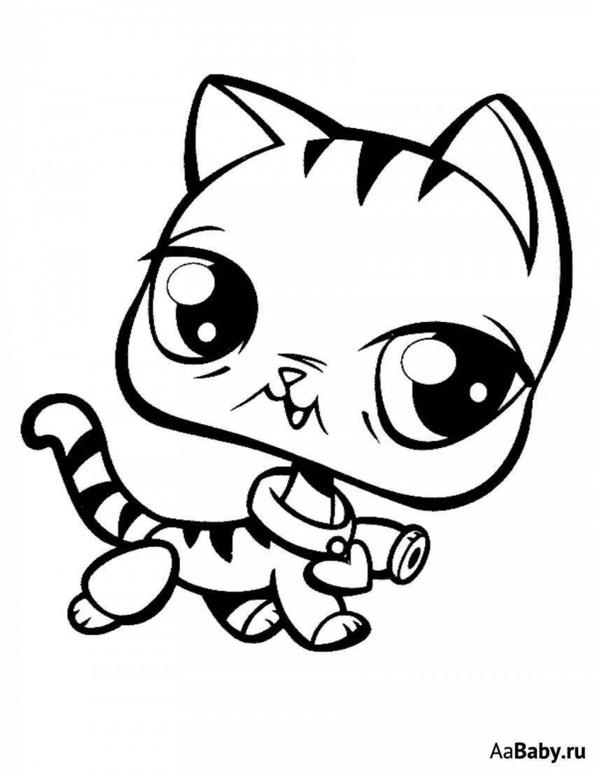 Fun cute cat drawing