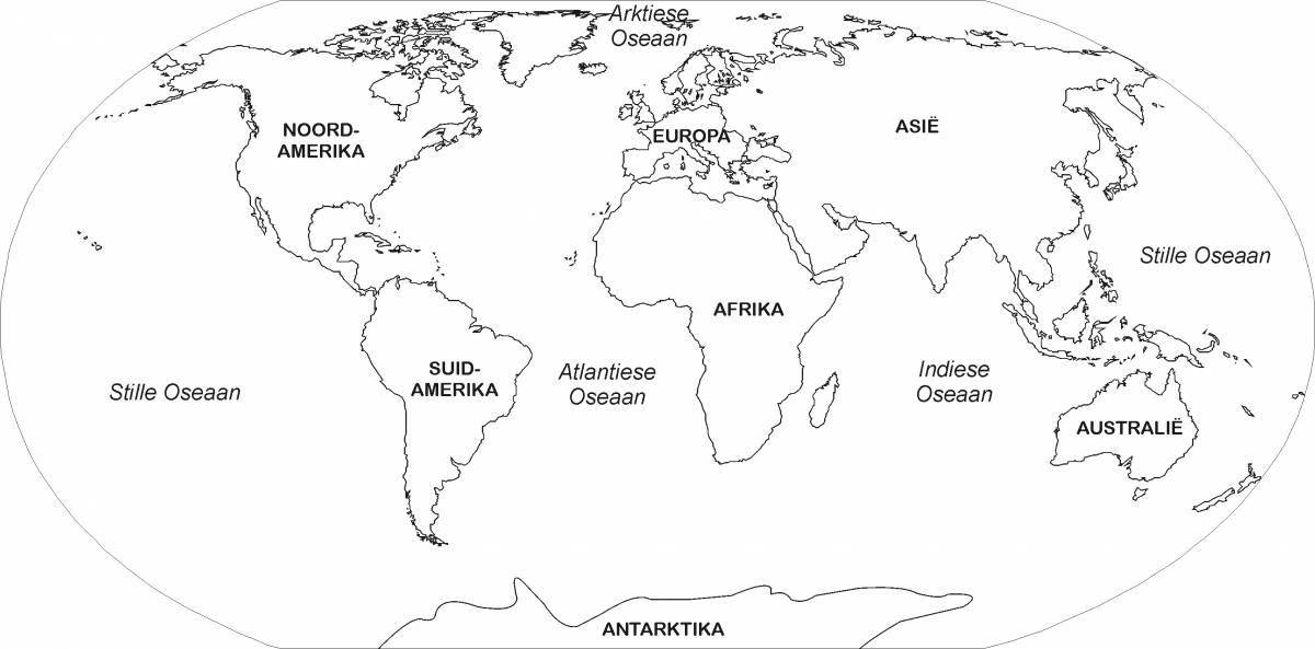 Fascinating continents and oceans
