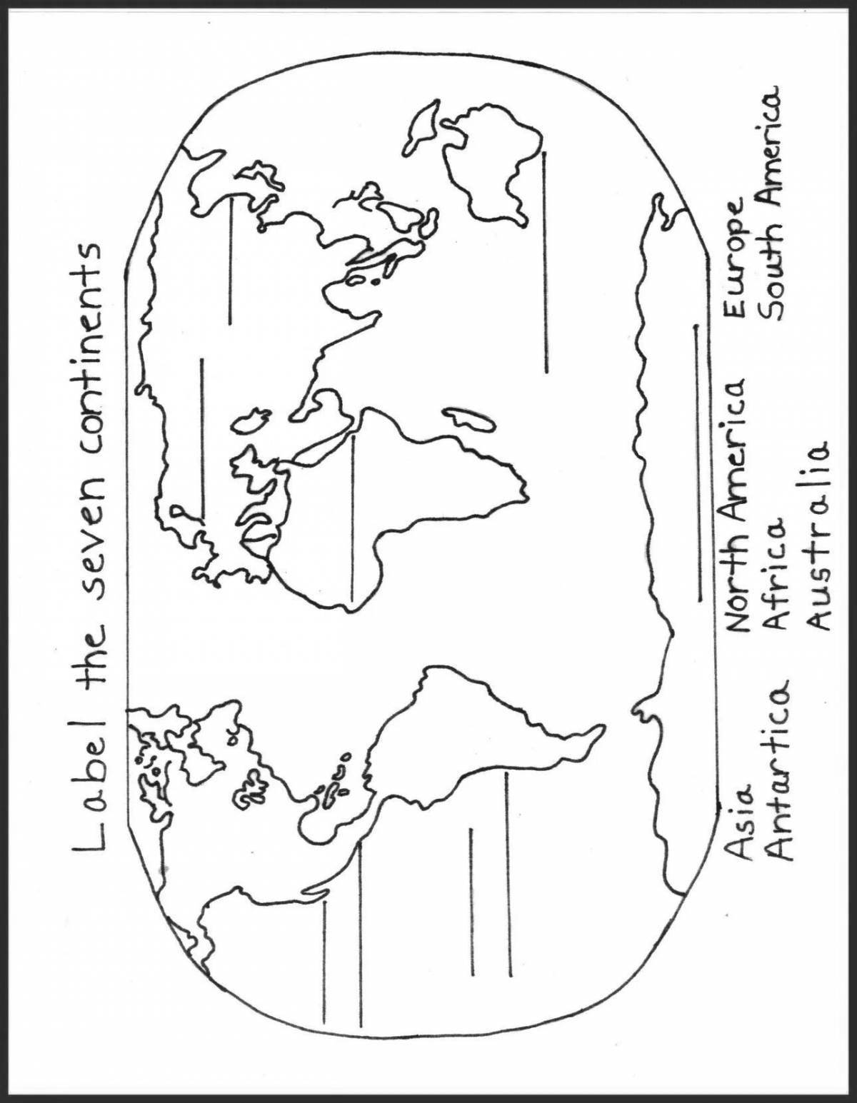 Joyful continents and oceans