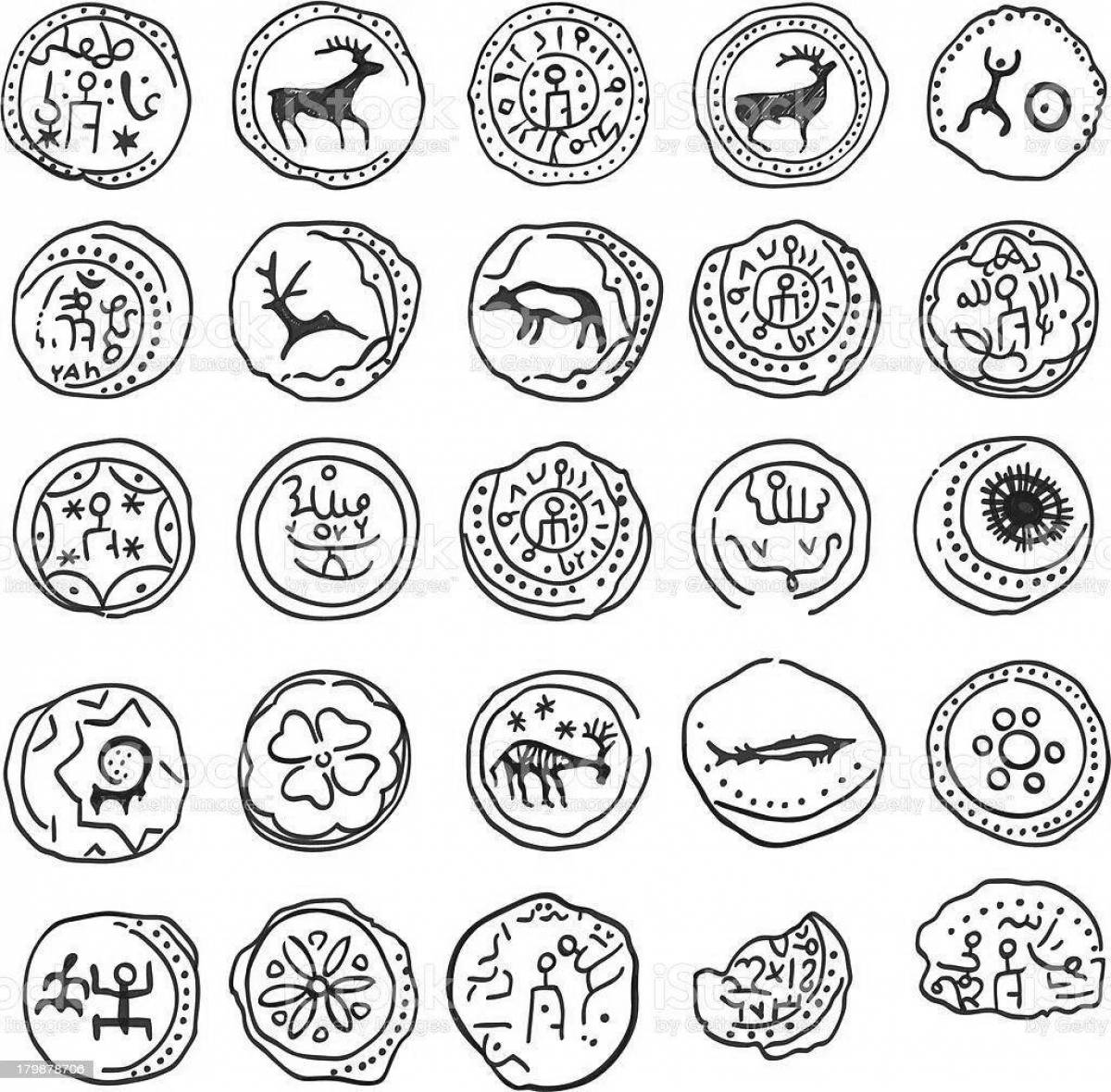 Coin coloring book for kids