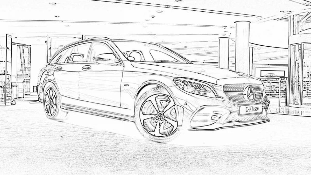 Grand Mercedes s class coloring page