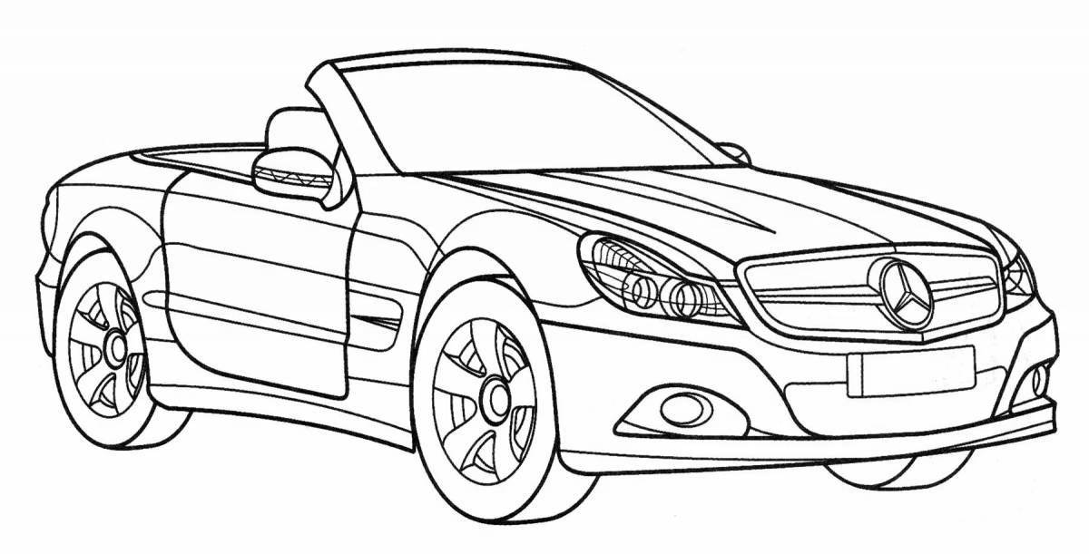 Brilliant mercedes s class coloring page