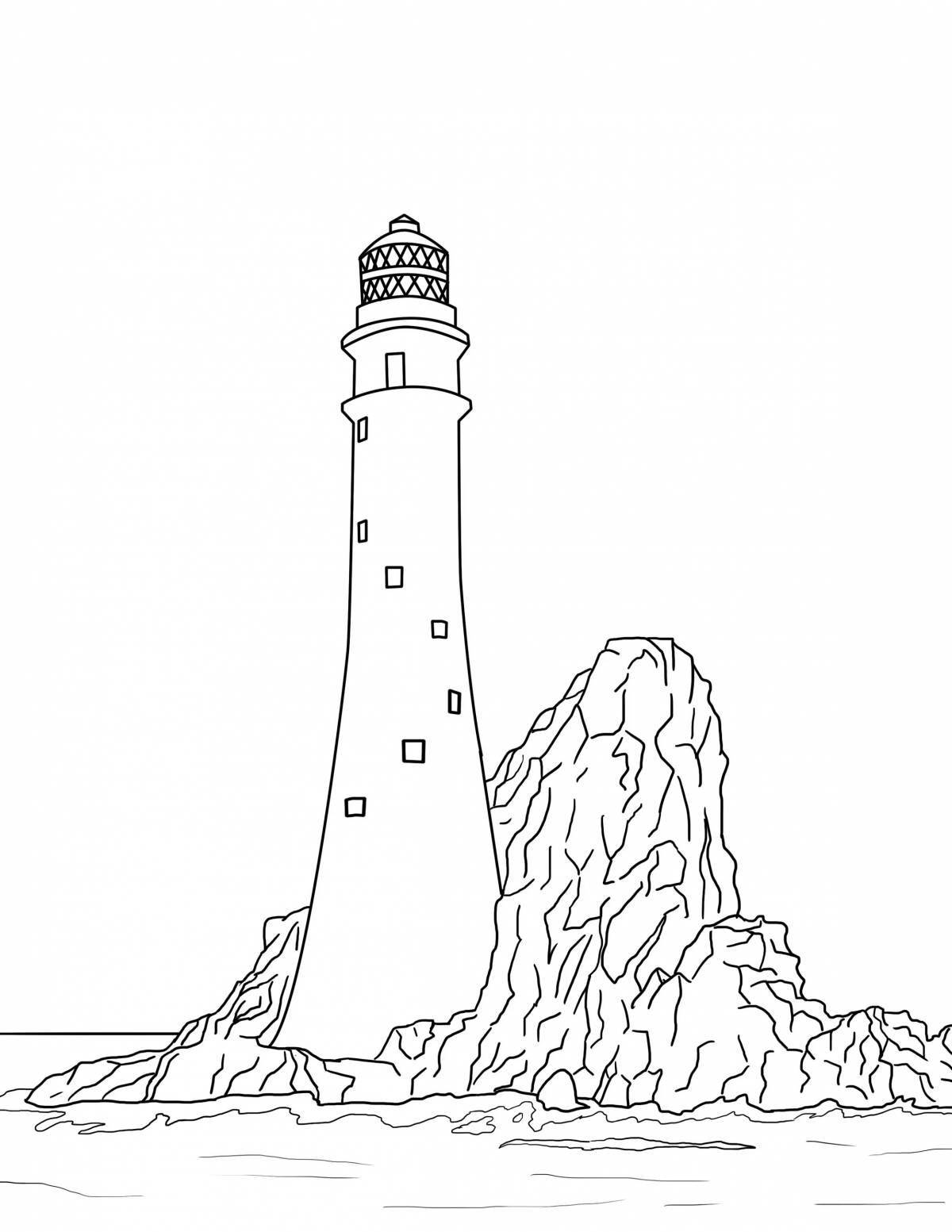 Amazing lighthouse coloring book for kids