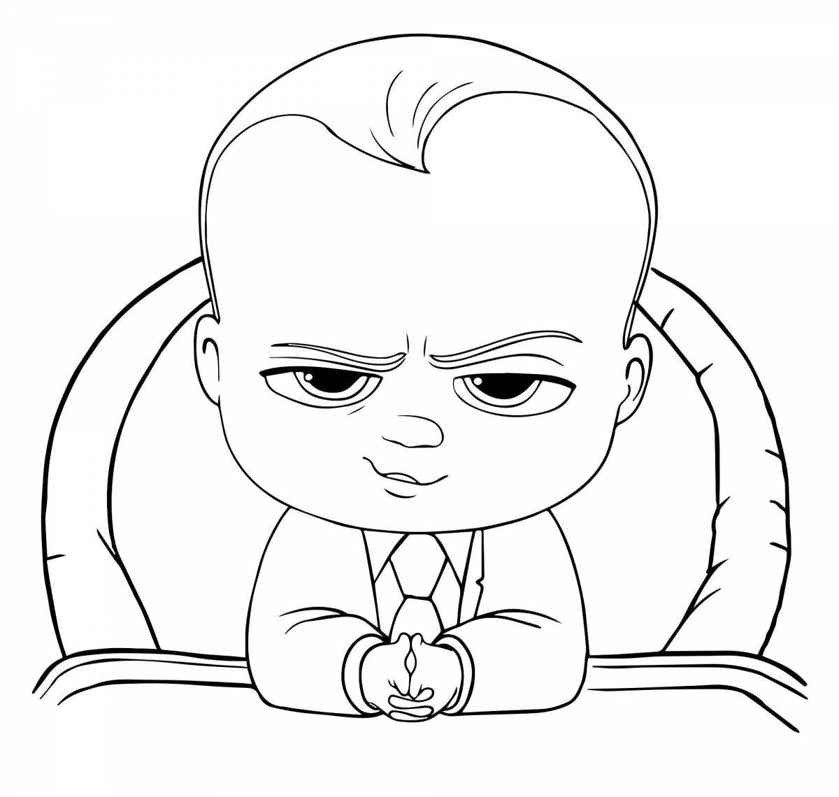 Playful coloring boss baby 2
