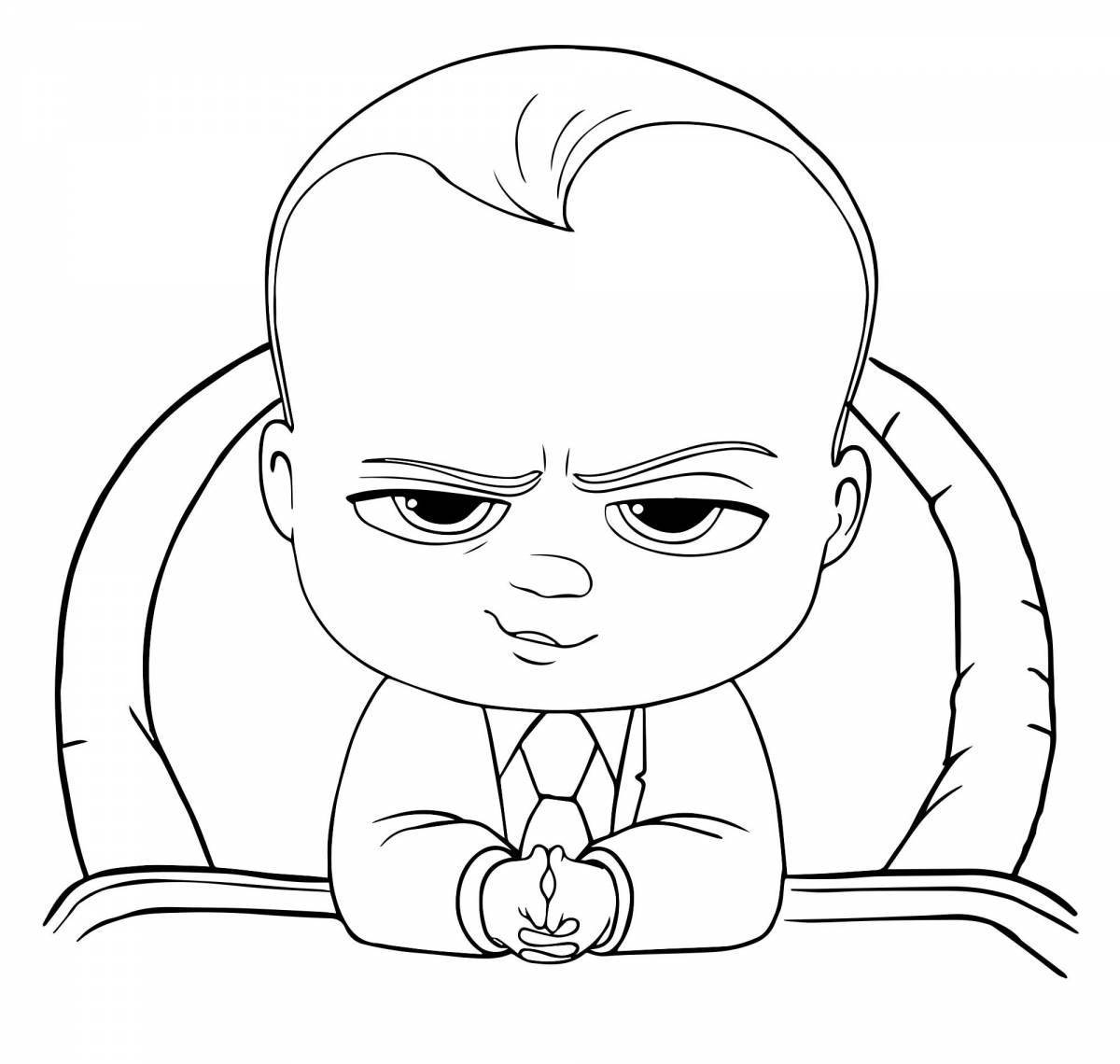 Photo Playful coloring boss baby 2