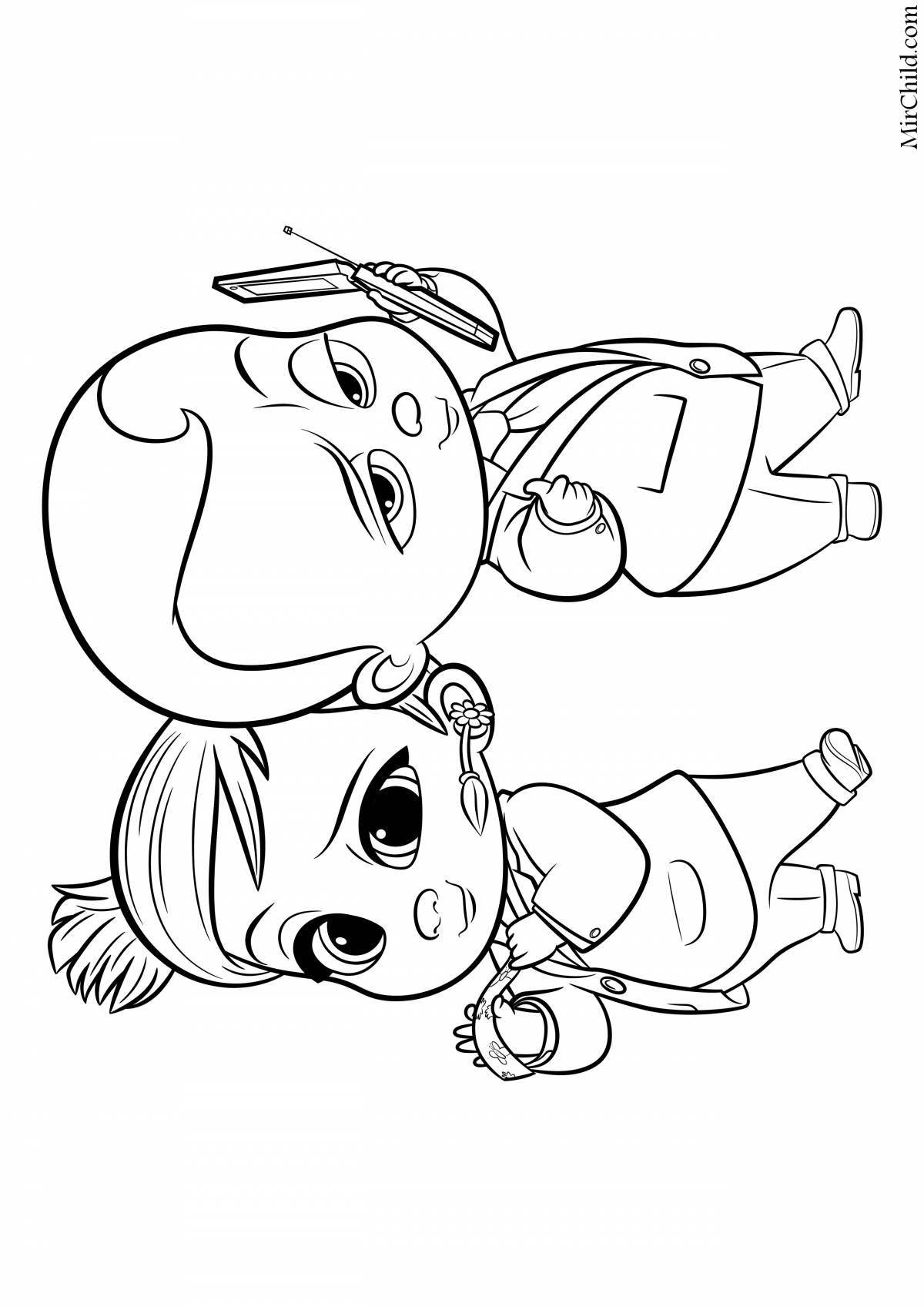 Pretty coloring page boss baby 2
