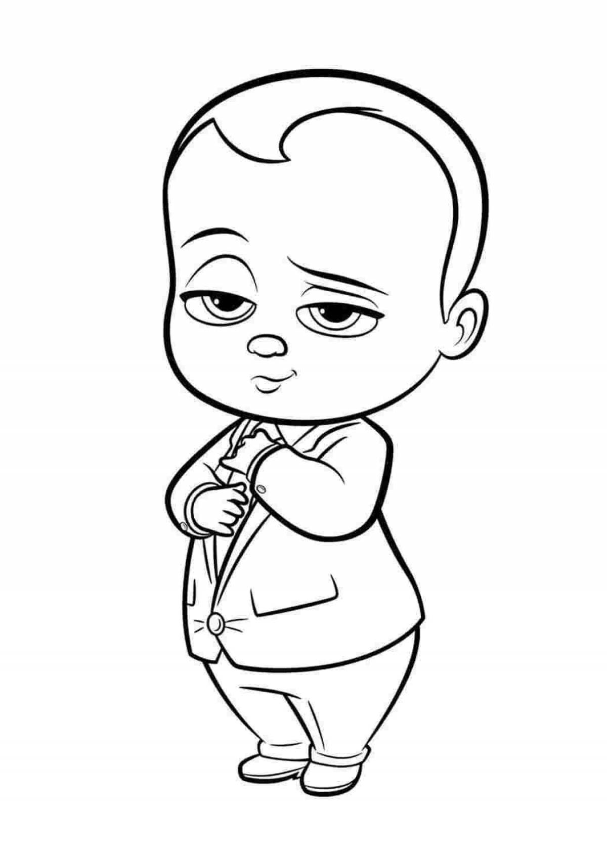Photo Boss baby 2 amazing coloring book